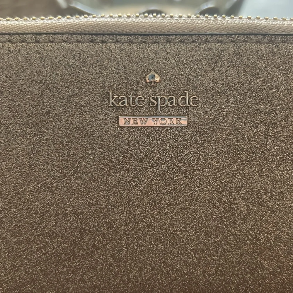 Kate Spade Gold Glimmer Zip Wallet - Picture 4 of 9